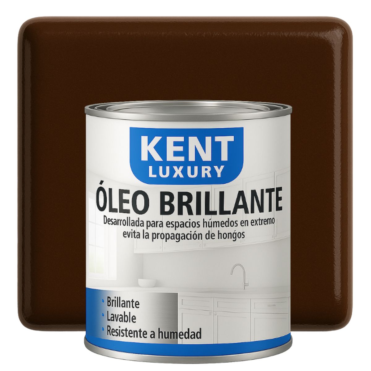 KENT - OLEO BRILLANTE - MULTISUPERFICIES - 1-8 GALON NOGAL MEDIO
