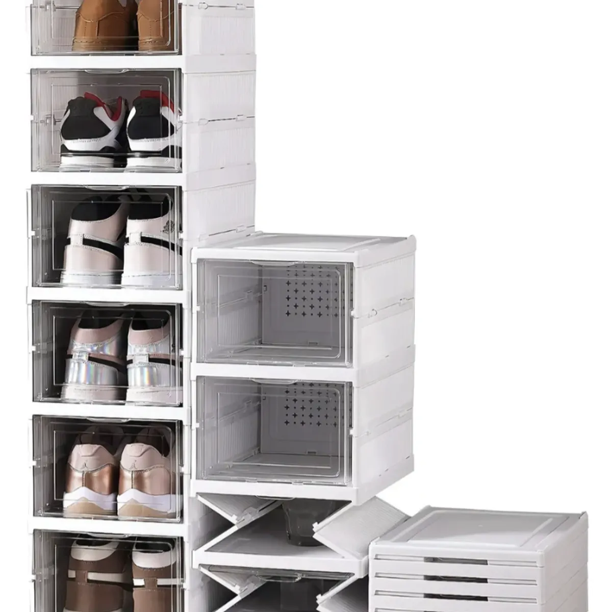 MOMO - Cajas Organizadoras Apilables Para Zapatos 6 Unidades Plegables