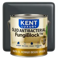 KENT - OLEO MATE INTERIOR BASE AGUA - ANTIBACTERIAL - GALON GRIS GRAFITO