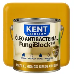 KENT - OLEO MATE INTERIOR BASE AGUA - ANTIBACTERIAL - GALON AMARILLO MOSTAZA