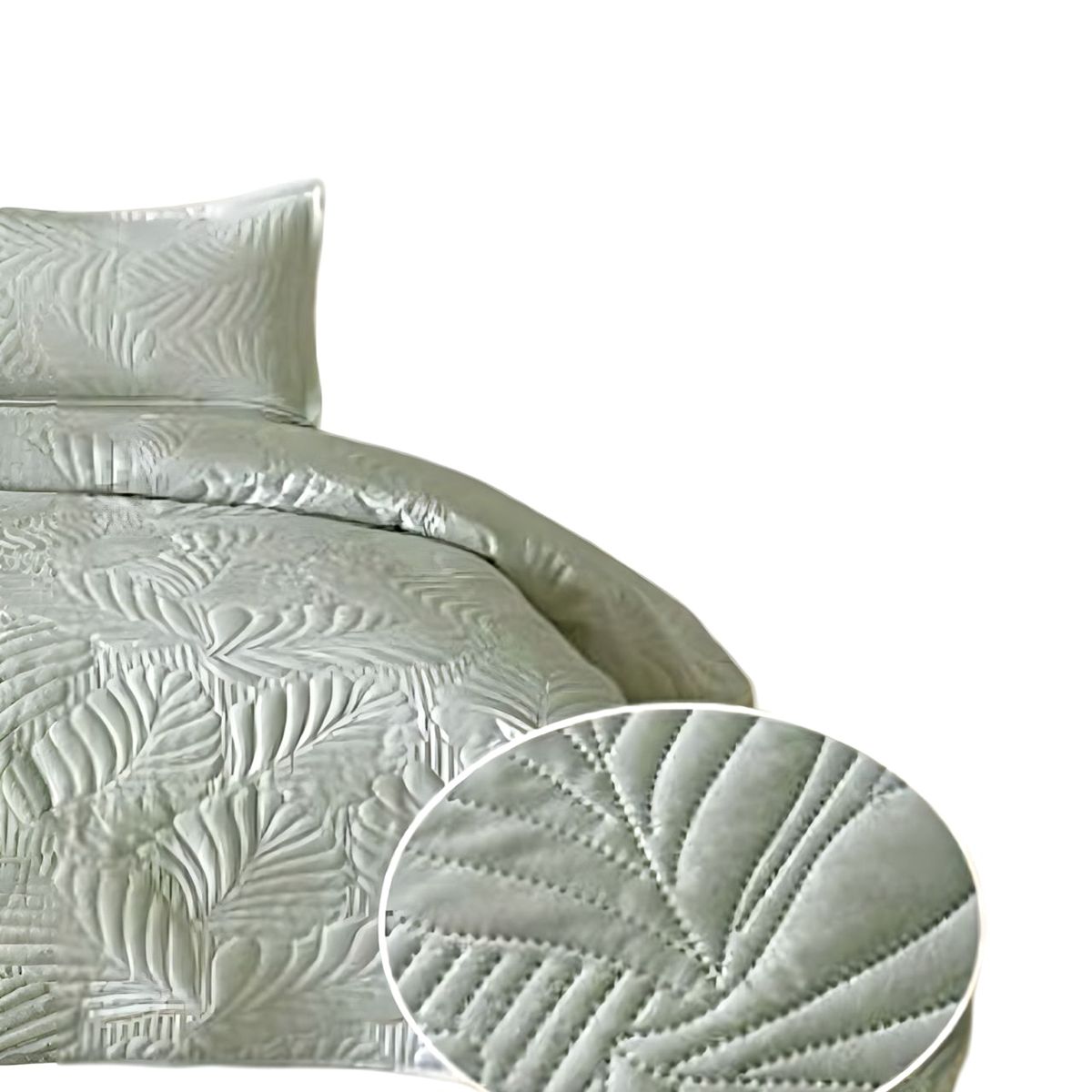 GENERICO - CUBRECAMA QUILT DE VERANO 2 PLAZAS VERDE 23