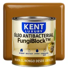 KENT - OLEO MATE INTERIOR BASE AGUA - ANTIBACTERIAL - 14 GALON MARRÓN MIEL