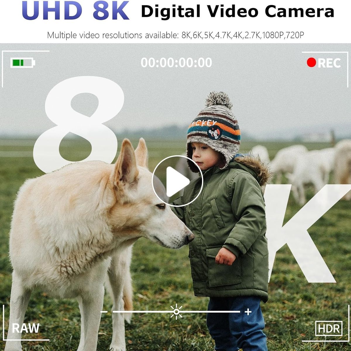 RENVMEXY - Cámara 8K WD300  88MP WiFi Enfoque Auto  ¡Video Profesional en Tus Manos