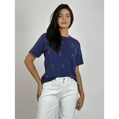 ENIGMATICA BOUTIQUE - Polera Algodón con Tachas