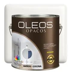 KENT - OLEO OPACO MULTISUPERFICIES - PREMIUM - GALON BLANCO PERFECTO