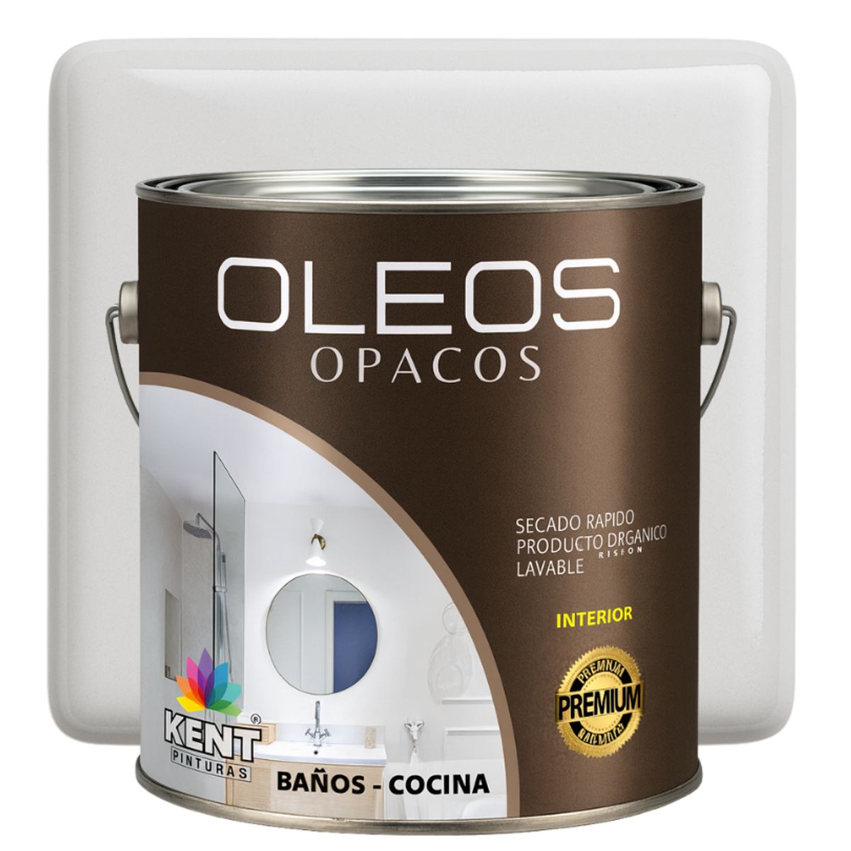 KENT - OLEO OPACO MULTISUPERFICIES - PREMIUM - GALON GRIS PERLA