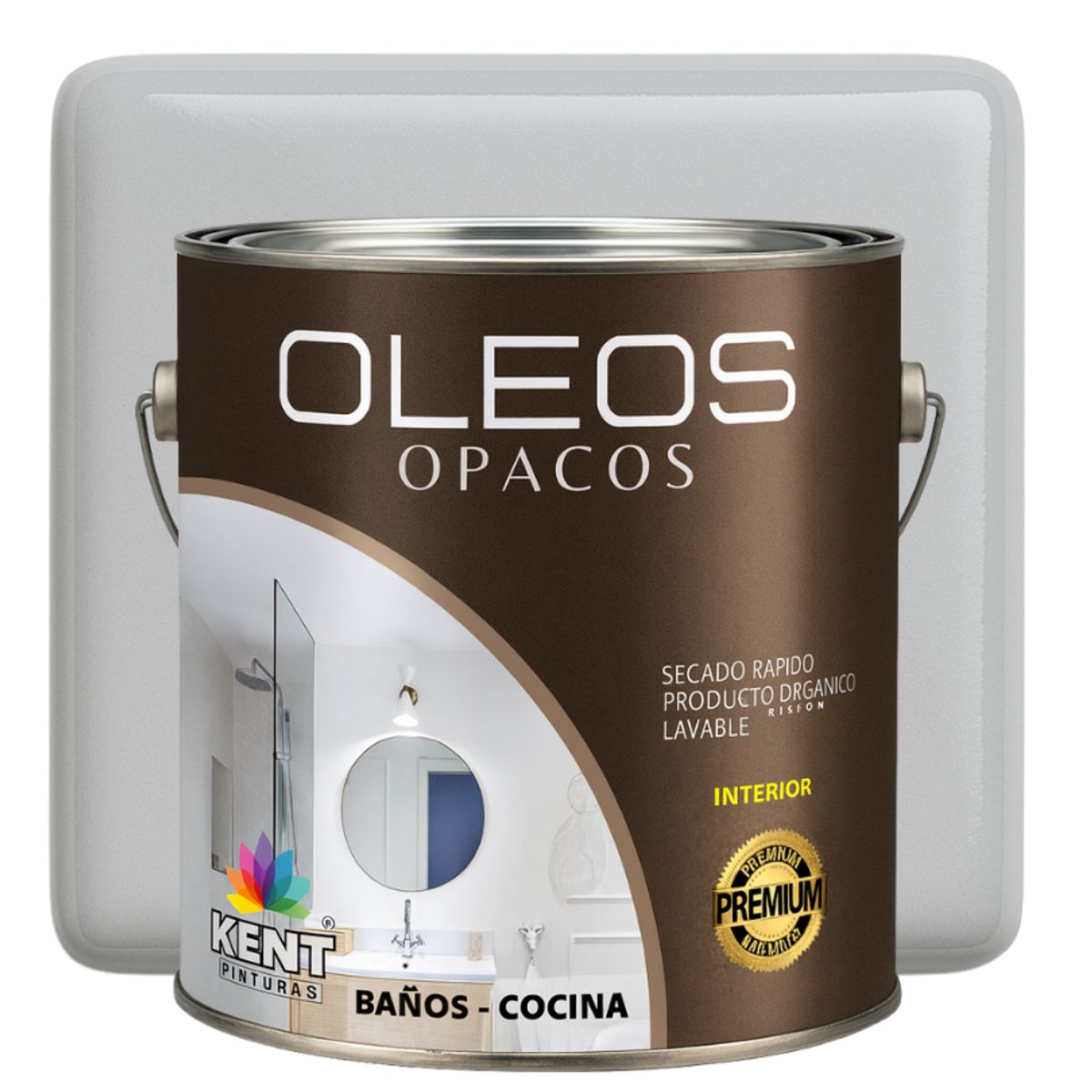 KENT - OLEO OPACO MULTISUPERFICIES - PREMIUM - GALON GRIS URBANO