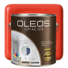 KENT - OLEO OPACO MULTISUPERFICIES - PREMIUM - GALON ROJO CORAL