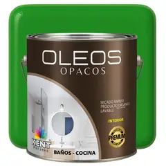 KENT - OLEO OPACO MULTISUPERFICIES - PREMIUM - GALON VERDE MANZANA