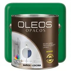 KENT - OLEO OPACO MULTISUPERFICIES - PREMIUM - GALON VERDE ESMERALDA