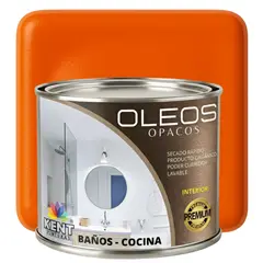KENT - OLEO OPACO MULTISUPERFICIES - PREMIUM - MEDIO GALON NARANJA MANDARINA