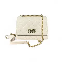 GENERICO - Cartera Elegante Mujer Cruzada Beige Moderna