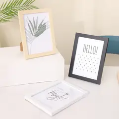GENERAL - 2pcs Creativo Simple Diy Madera Foto Frame Frame