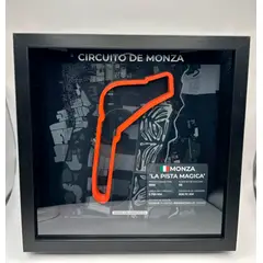 GENERICO - Cuadro Decorativo GP de Italia Formula 1 Circuito de Monza 3D