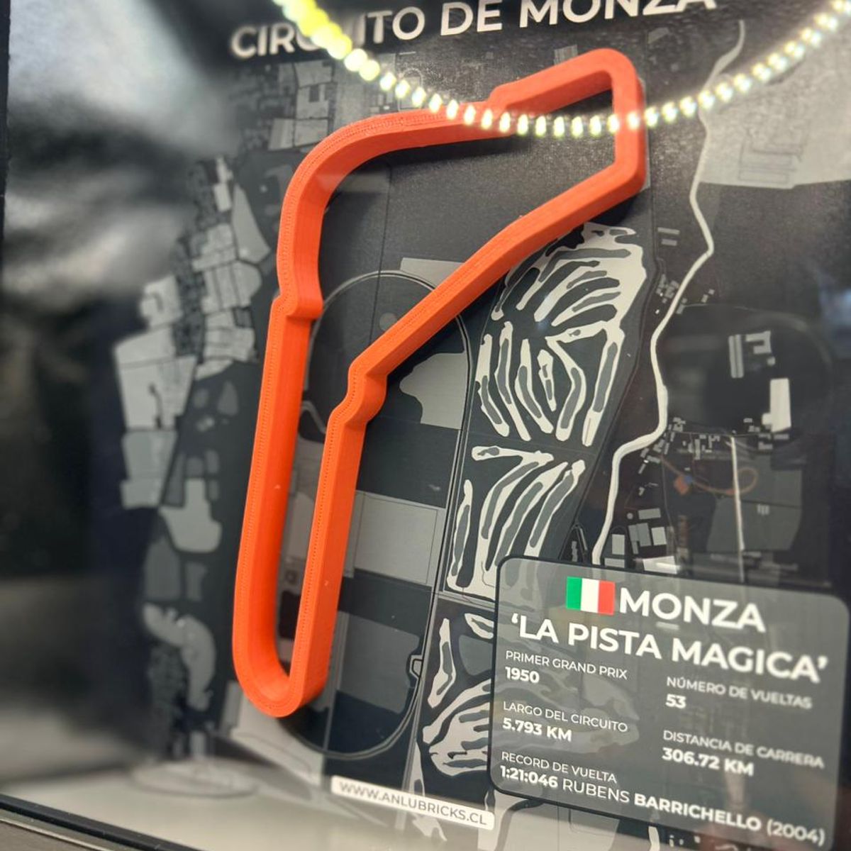 GENERICO - Cuadro Decorativo GP de Italia Formula 1 Circuito de Monza 3D