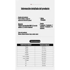 GENERAL - 2pcs Creativo Simple Diy Madera Foto Frame Frame