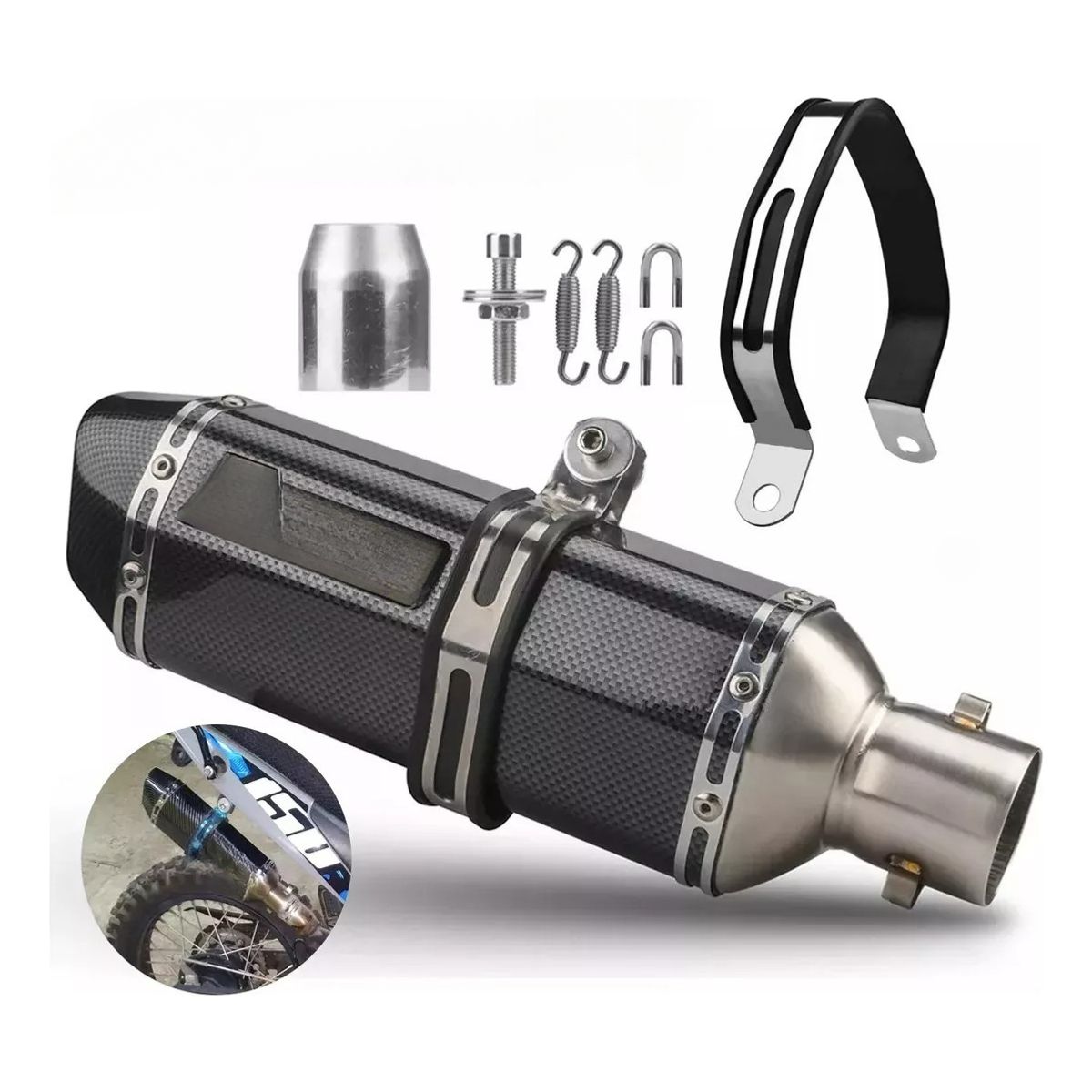 QUICK - Tubo De Escape Moto Para Deportive Y Universal