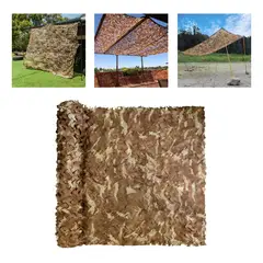 KUANGYE - Malla Decorativa Camo 3 × 6 M Color Arena Café