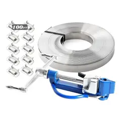 KUANGYE - Kit Flejadora Acero Inoxidable (tensador/fleje/hebillas)