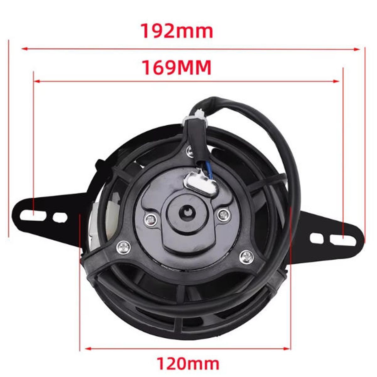 KINDA NICE - Ventilador De Refrigeración Para Moto Genérica 4,5 Pulgadas