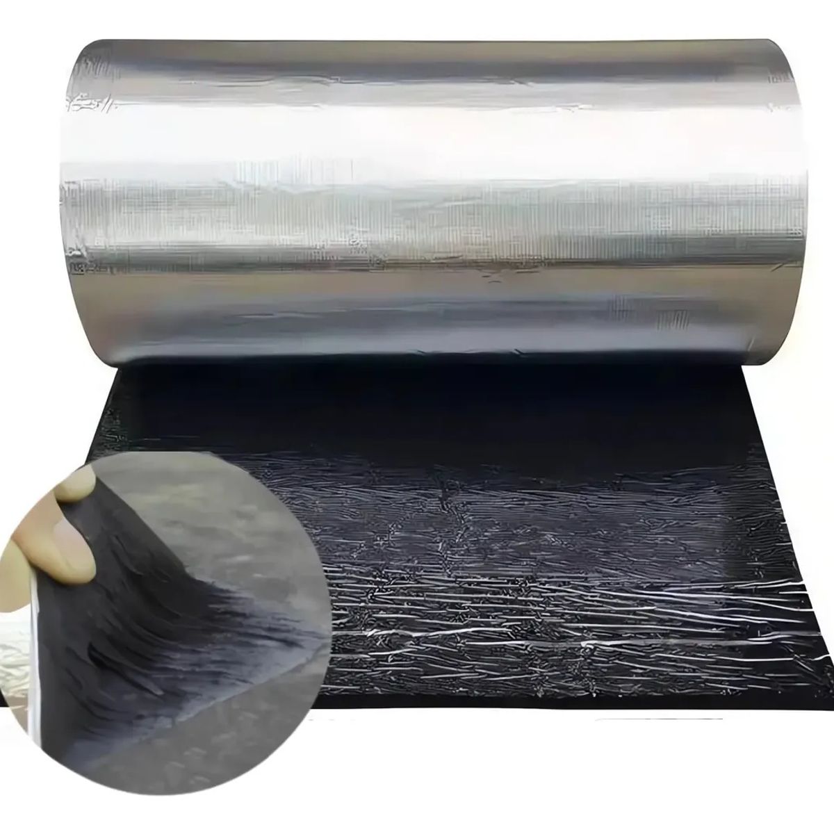 Cinta Sellador Asfaltico Techo Gotera Impermeable 1x15m Cinta de asfalto autoadhesiva papel aluminio, marca KUANGYE - Foto Principal