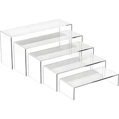 KUANGYE - 5 Exhibidores De Acrílico Transparentes Multifuncionales