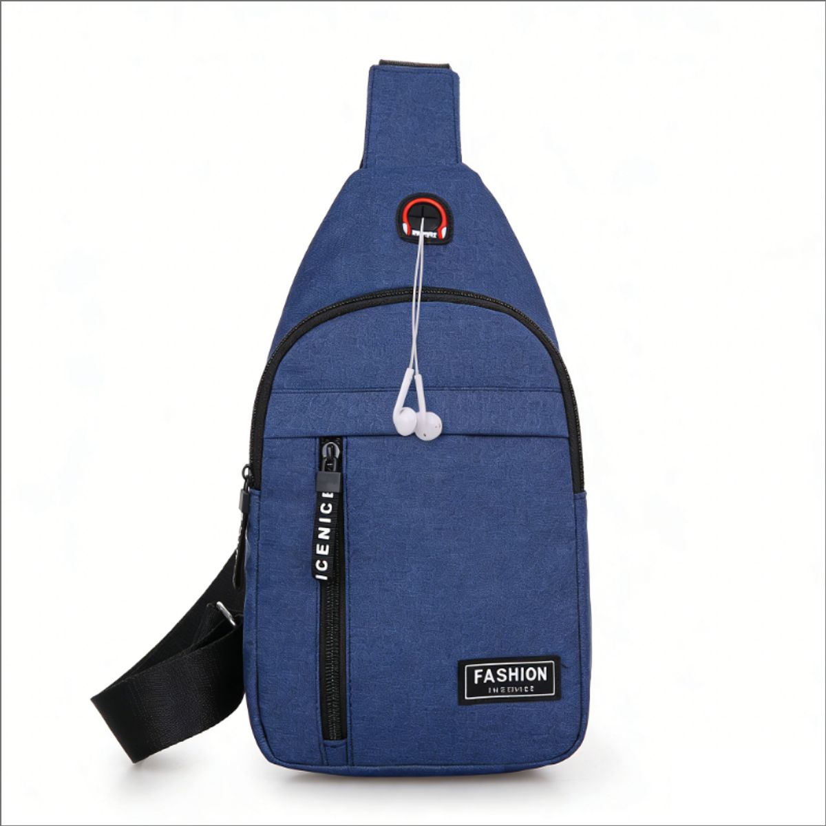 GENERICO - Bandolera de ViajeCasual de Nailon - Color azul