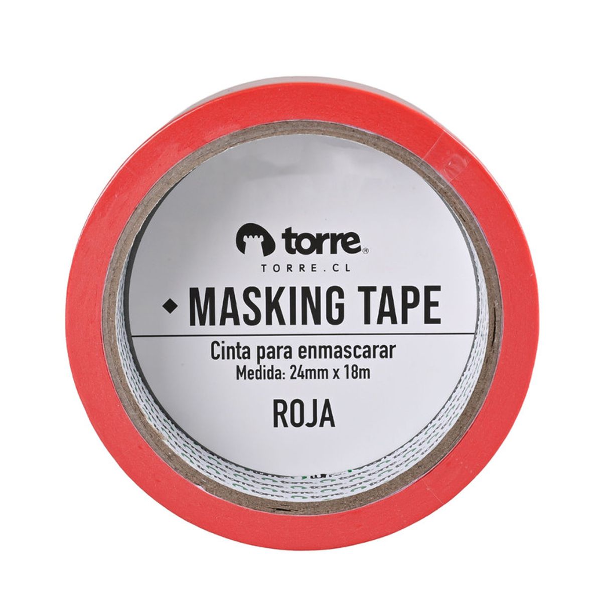 TORRE - CINTA MASKING ROJA 24MMX18M TORRE