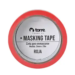 TORRE - CINTA MASKING ROJA 24MMX18M