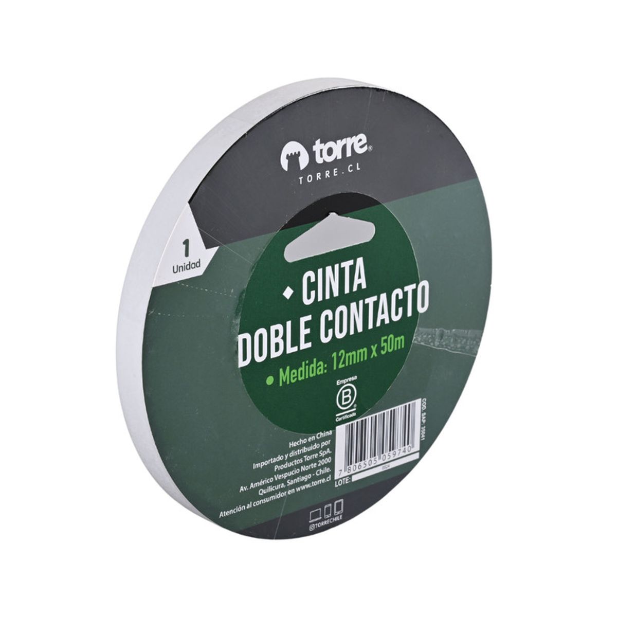 TORRE - CINTA DOBLE CONTACTO 12MMX50M TORRE