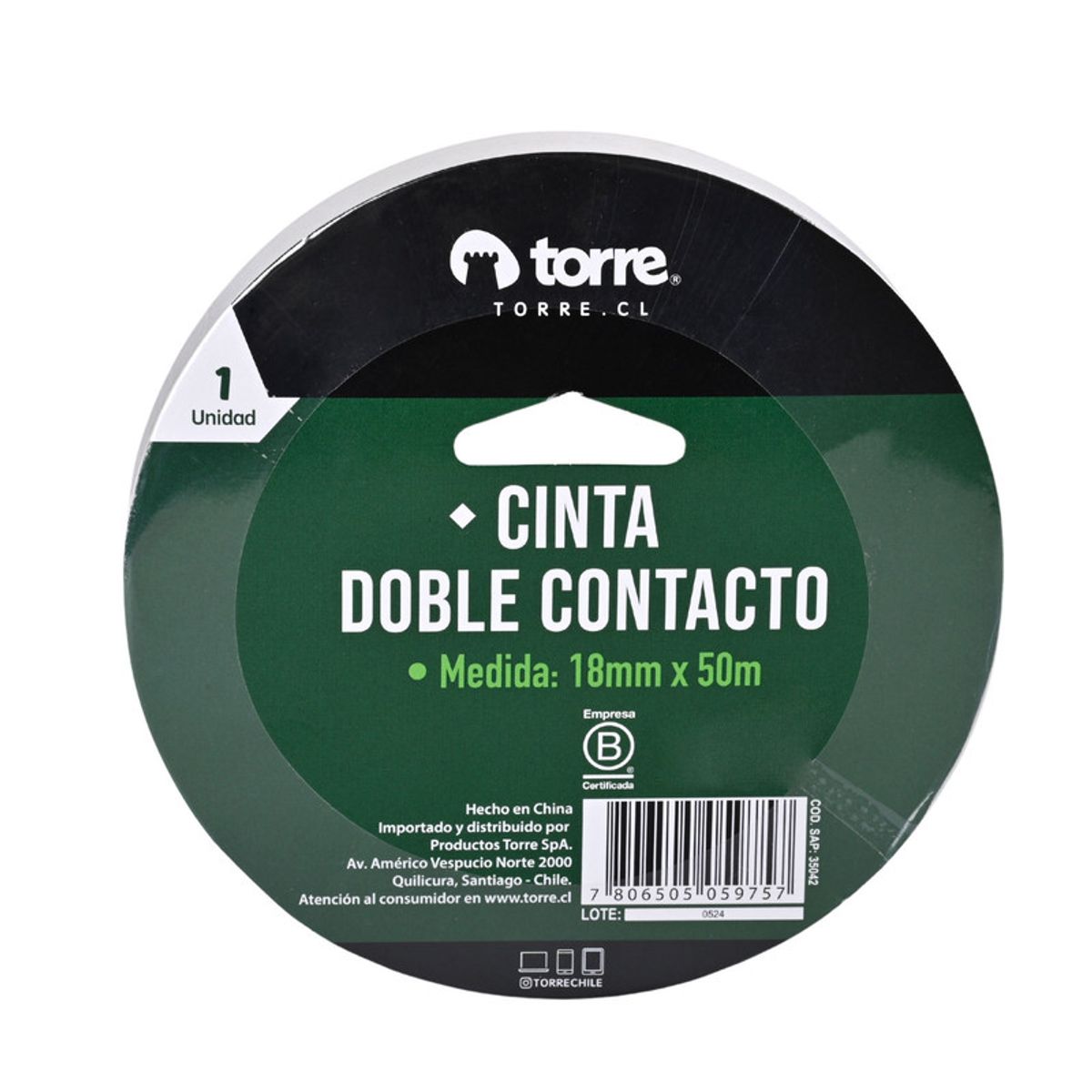 TORRE - CINTA DOBLE CONTACTO 18MMX50M TORRE