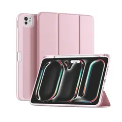 JOIGO - Funda Smart Cover Para iPad Pro 11 M5 2025 Ranura Rosado