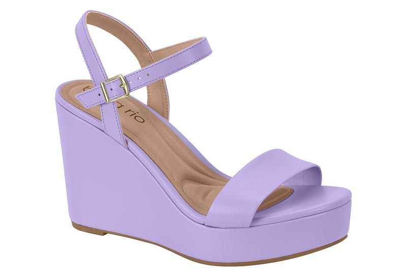 Sandalia Taco Morado