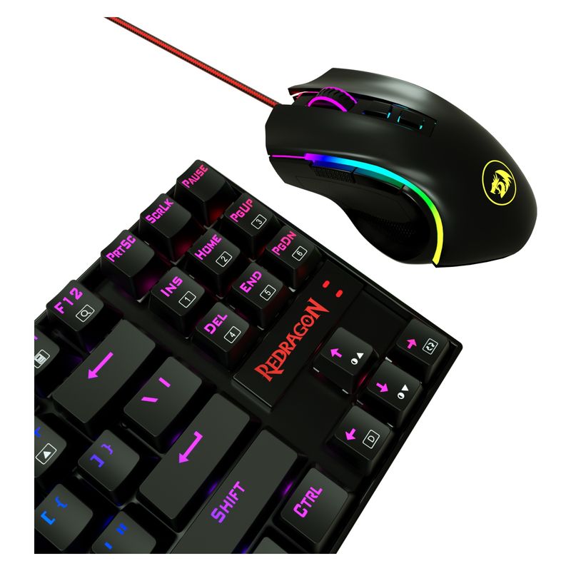 REDRAGON - Combo 2 En 1 Key Rgb Mec Kumara Redragon