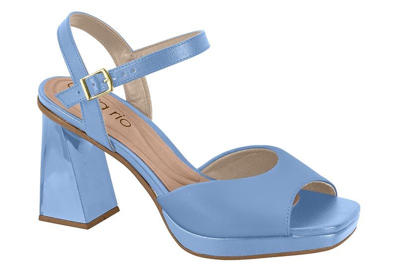 Sandalia Taco Azul