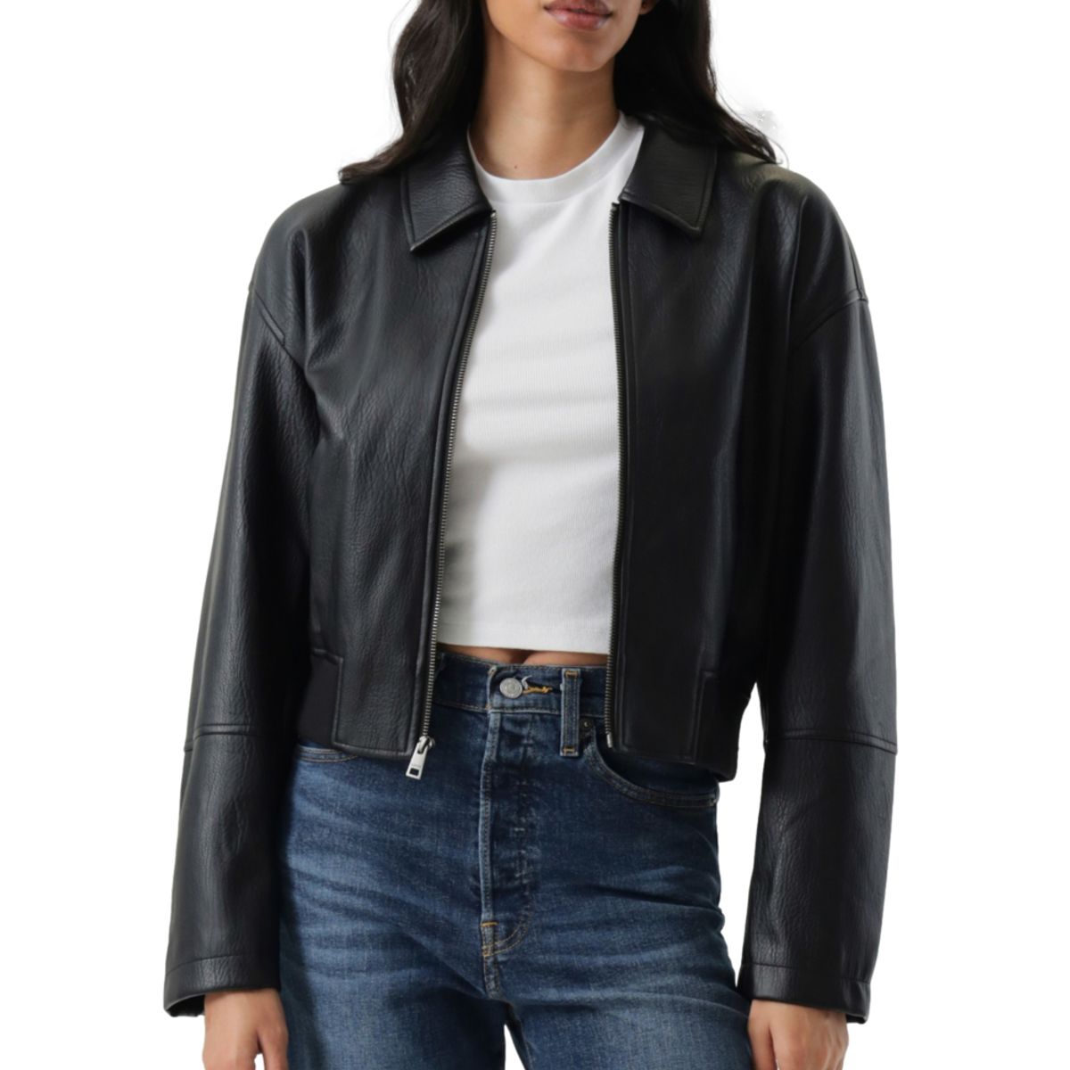 LEVIS - Chaqueta Mujer Shrunken Bomber Negro Levis