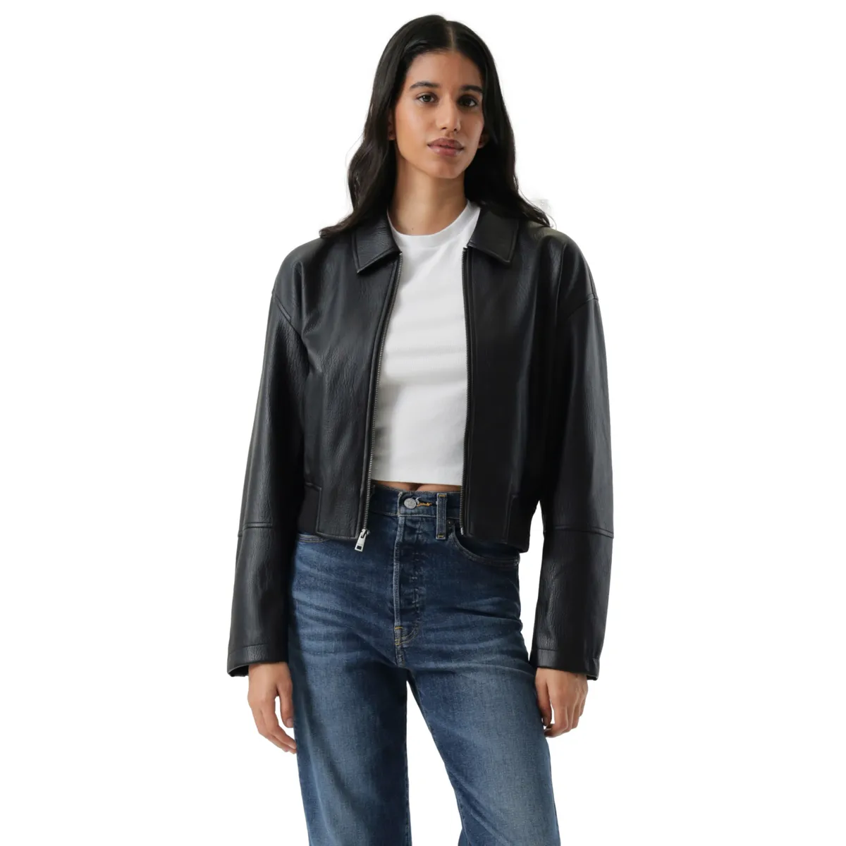 LEVIS - Chaqueta Mujer Shrunken Bomber Negro Levis