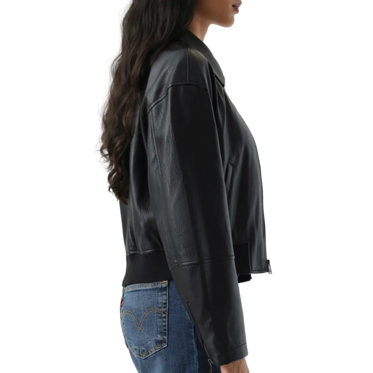 LEVIS - Chaqueta Mujer Shrunken Bomber Negro Levis