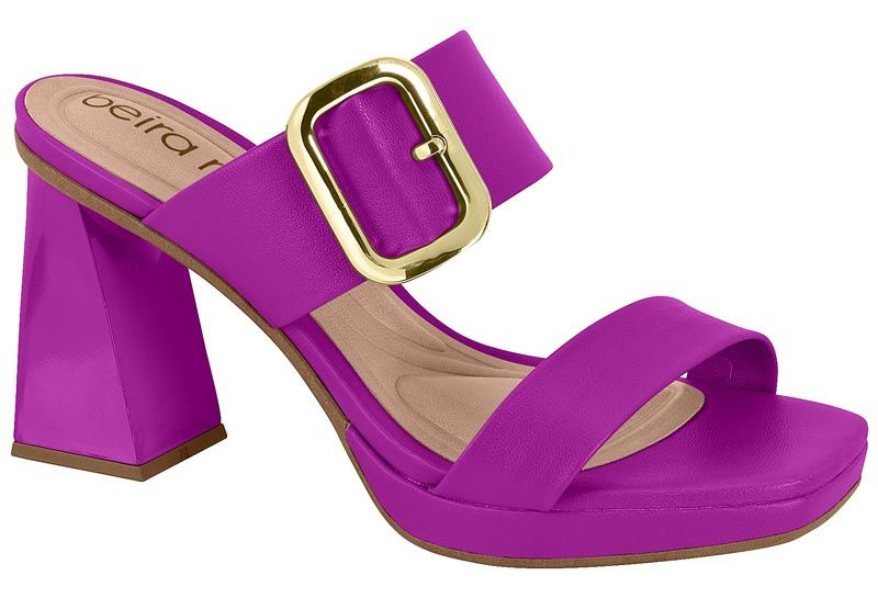 Sandalia Taco Fucsia