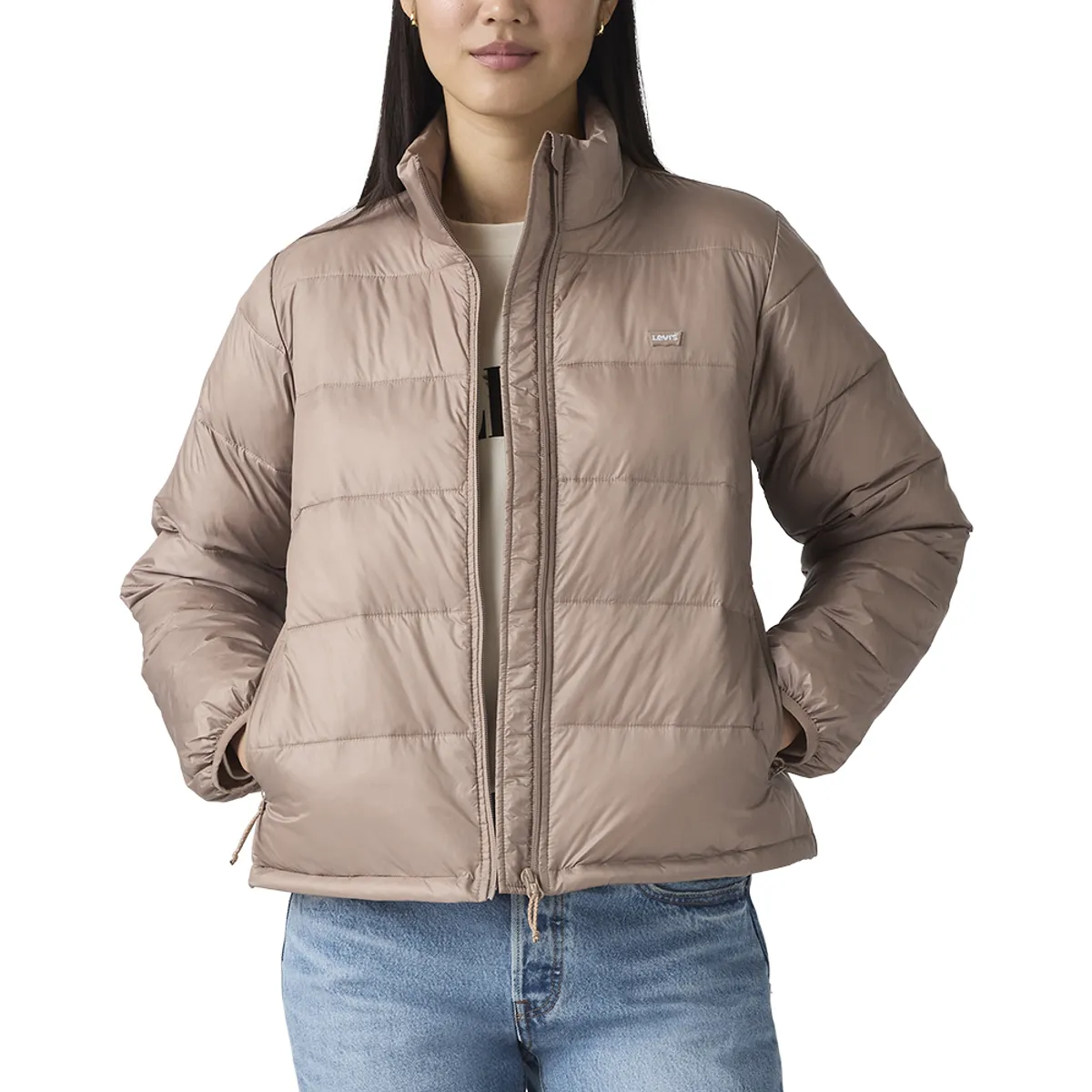 LEVIS - Chaqueta Mujer Piper Poly Packable Blanco Levis