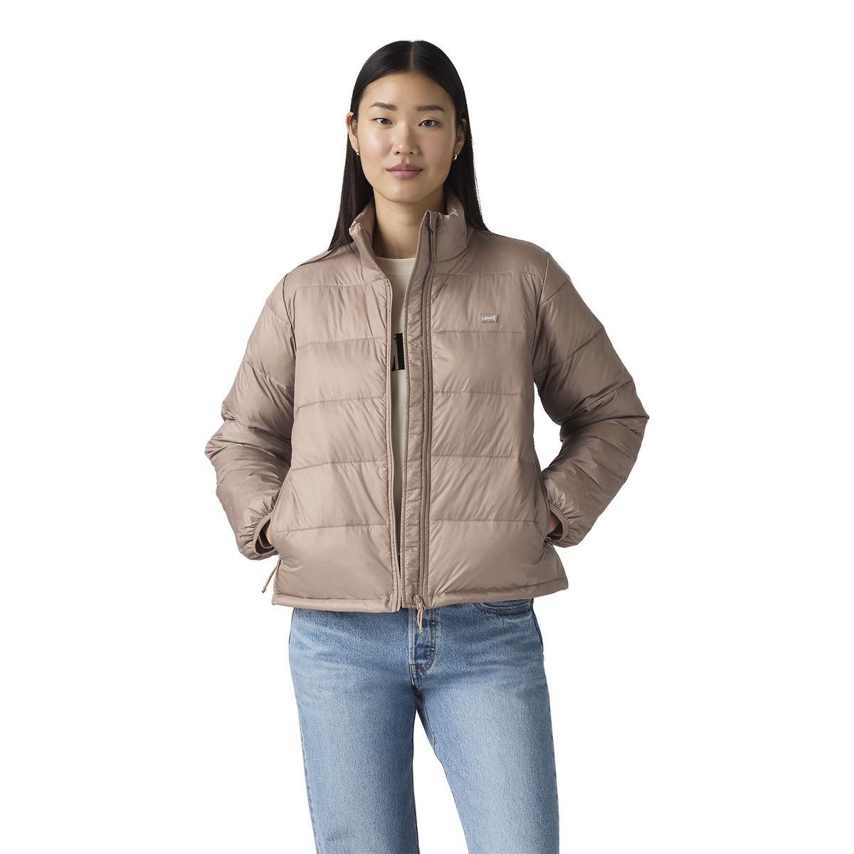 LEVIS - Chaqueta Mujer Piper Poly Packable Blanco Levis