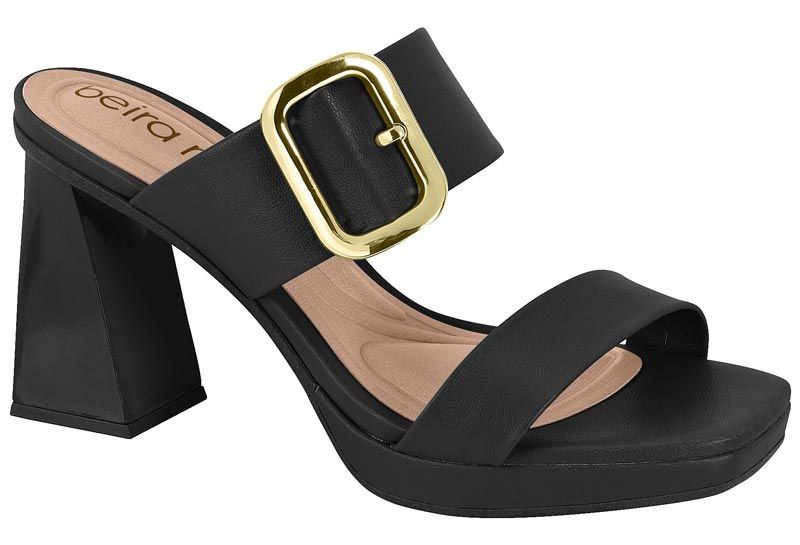 Sandalia Vestir Mujer Taco Alto