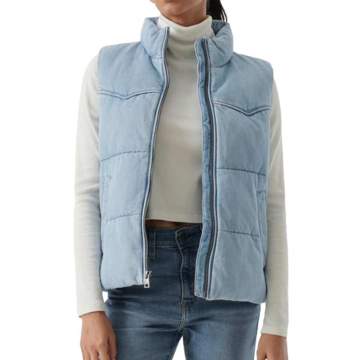 LEVIS - Chaqueta Mujer Western Puffer Vest Azul Levis