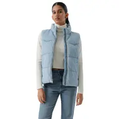 LEVIS - Chaqueta Mujer Western Puffer Vest Azul