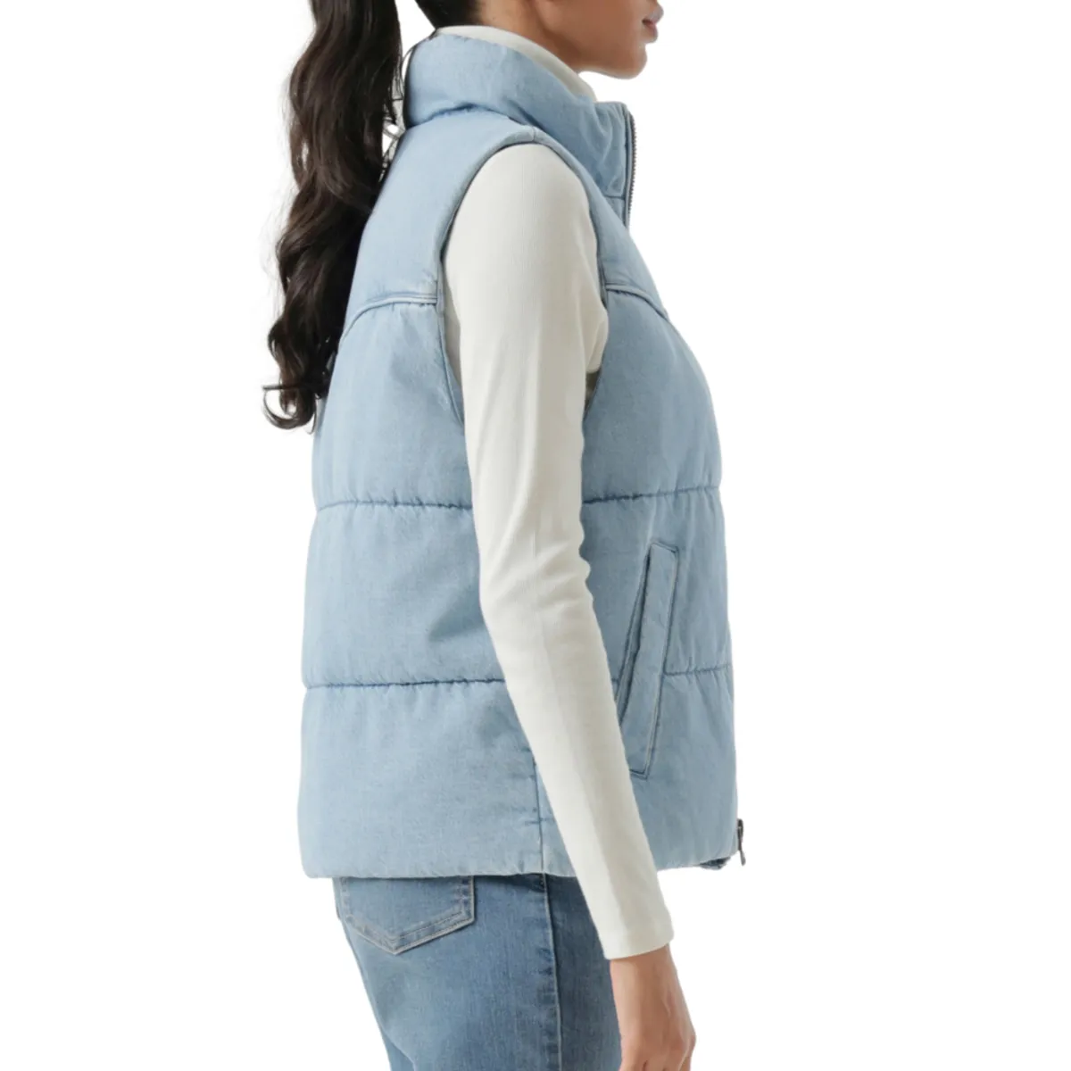LEVIS - Chaqueta Mujer Western Puffer Vest Azul Levis