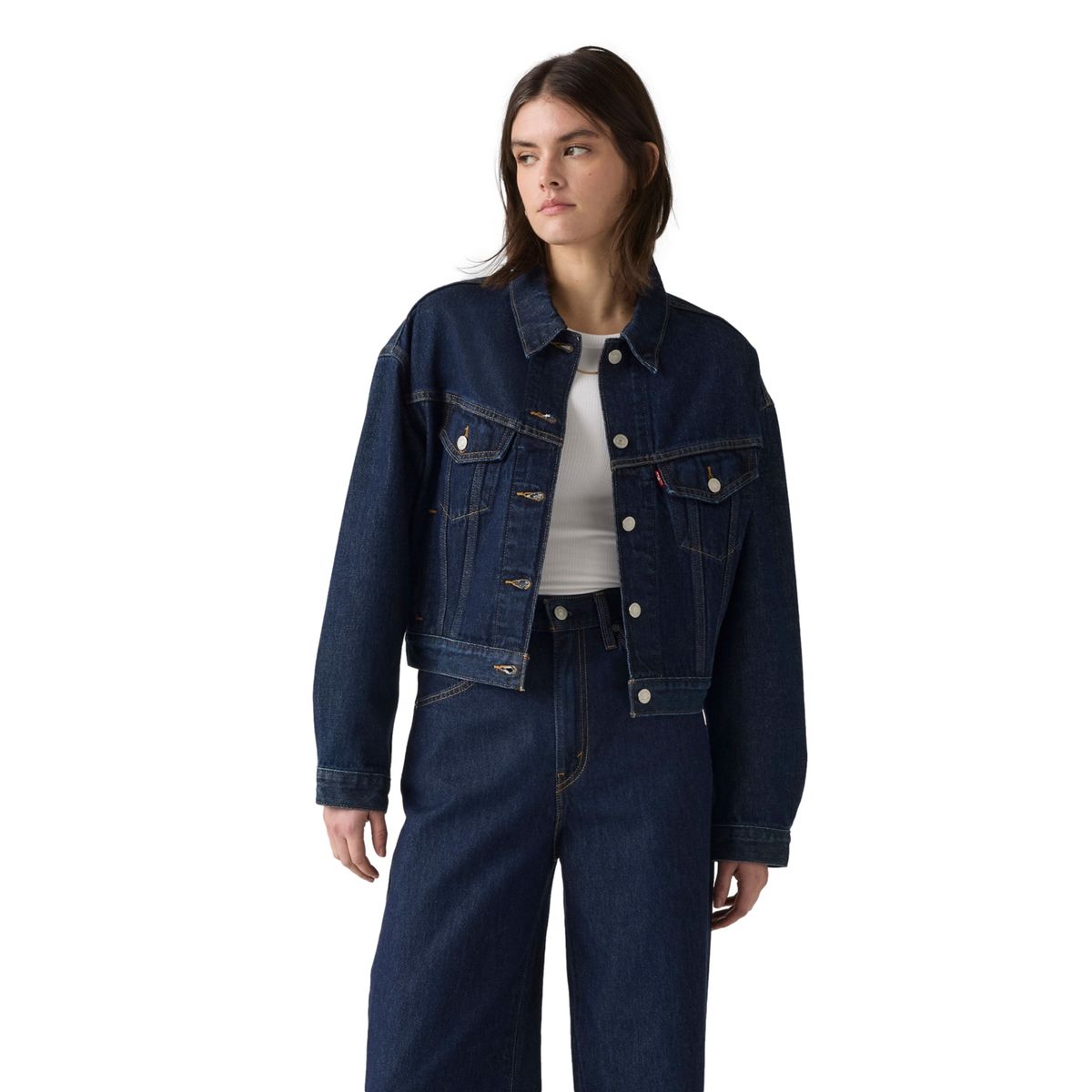 LEVIS - Chaqueta Mujer Shrunken 90s Trucker Azul Levis