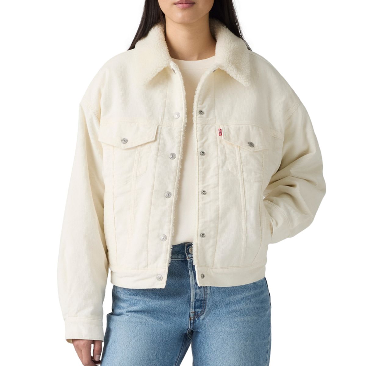 LEVIS - Chaqueta Mujer 90s Sherpa Trucker Beige Levis