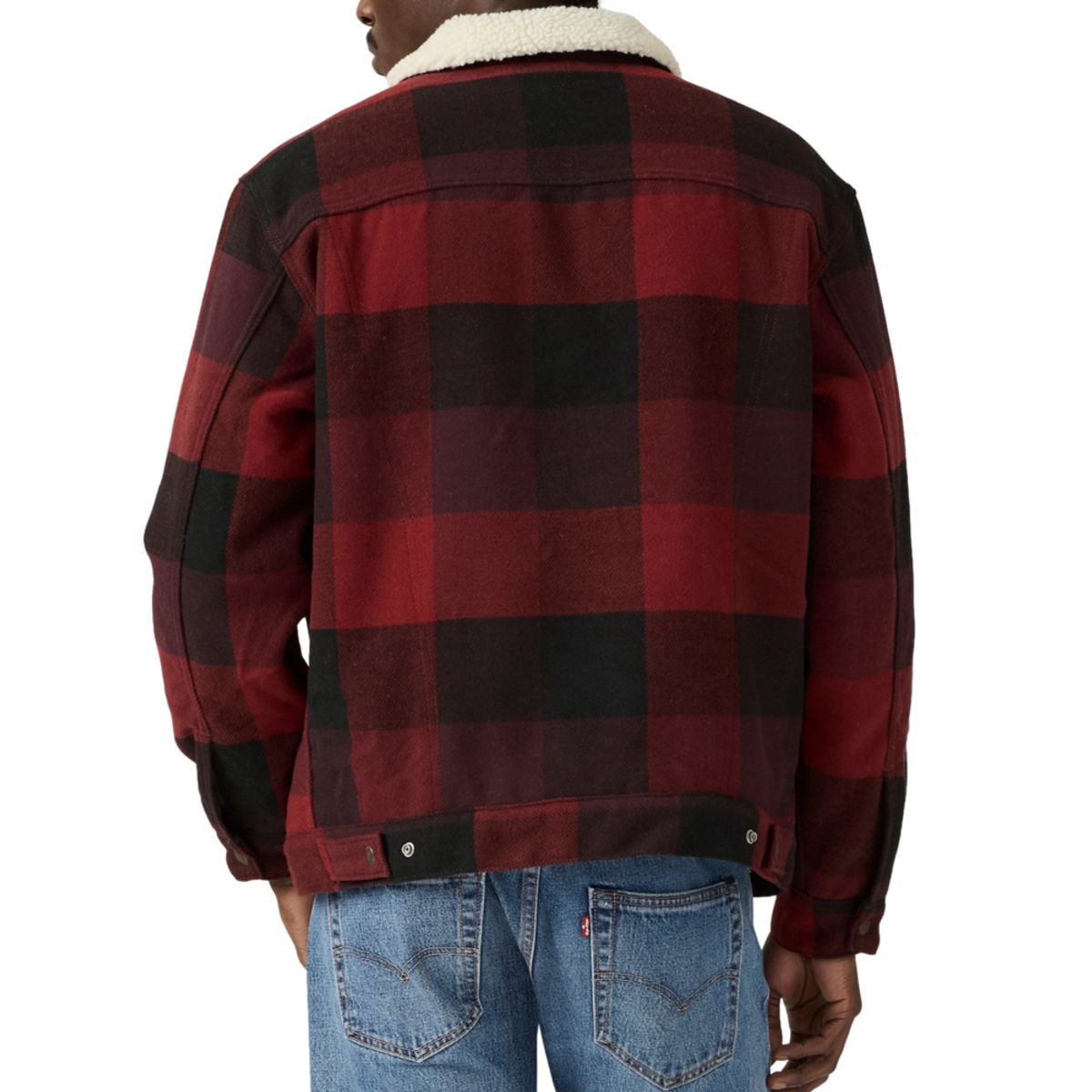 LEVIS - Chaqueta Hombre Relaxed Fit Plaid Café Levis