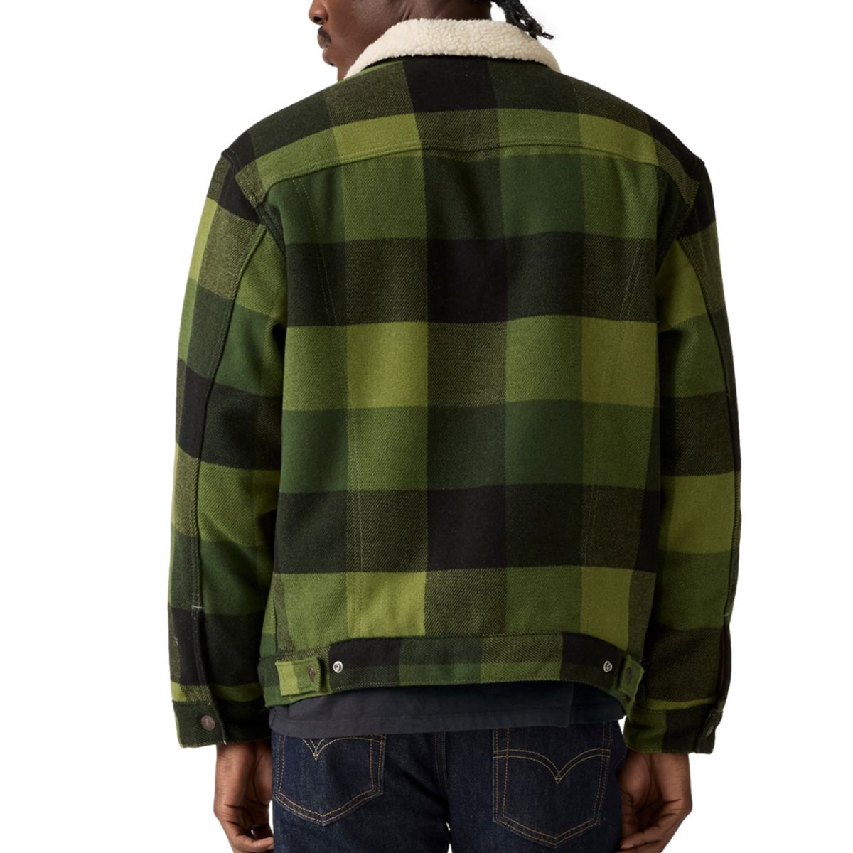 LEVIS - Chaqueta Hombre Relaxed Fit Plaid Verde Levis