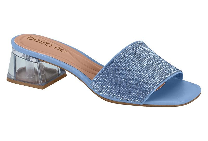 Sandalia Taco Azul
